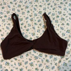 BuffBunny Brown tie knot sports bra XXL